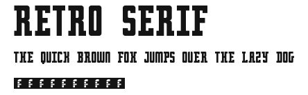 Retro serif Preview