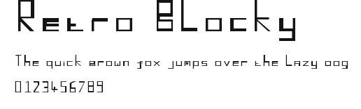 Retro Blocky Preview