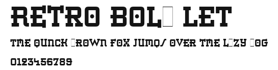 Retro Bold LET Preview