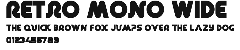 Retro Mono Wide Preview