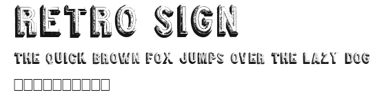 Retro sign Preview