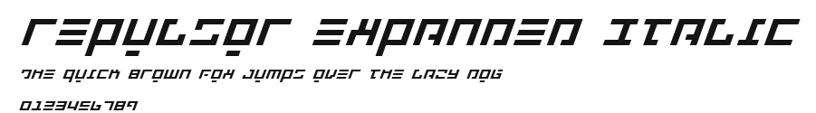 Repulsor Expanded Italic Preview
