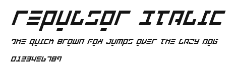 Repulsor Italic Preview