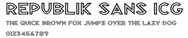 Republik Sans ICG Preview