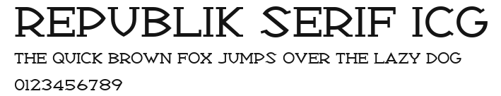 Republik Serif ICG Preview