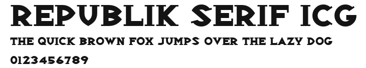 Republik Serif ICG Preview