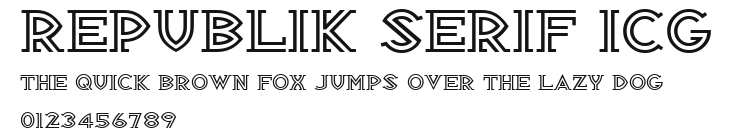 Republik Serif ICG Preview