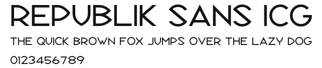 Republik Sans ICG Preview