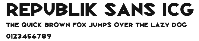 Republik Sans ICG Preview