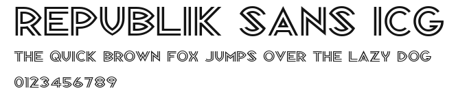 Republik Sans ICG Preview