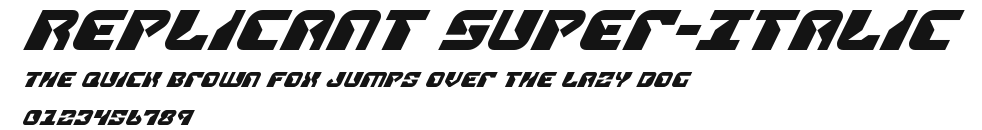 Replicant Super-Italic Preview
