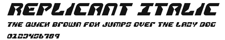 Replicant Italic Preview