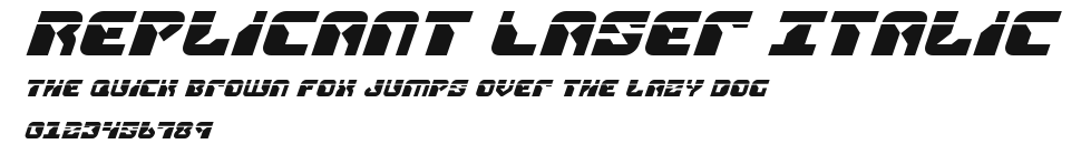 Replicant Laser Italic Preview