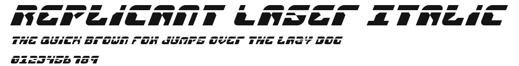Replicant Laser Italic Preview
