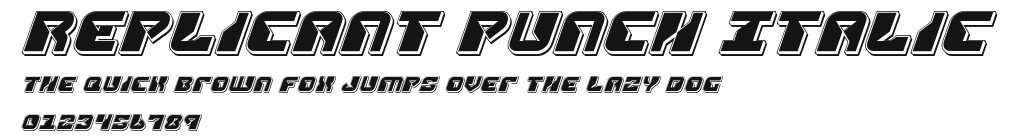 Replicant Punch Italic Preview