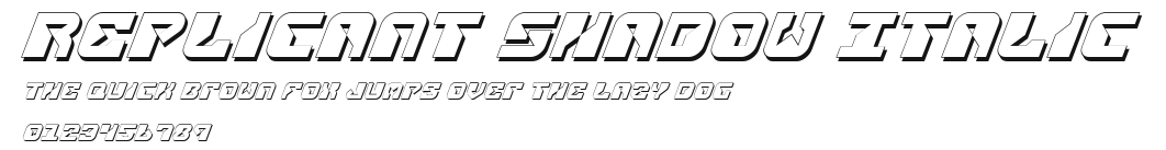 Replicant Shadow Italic Preview