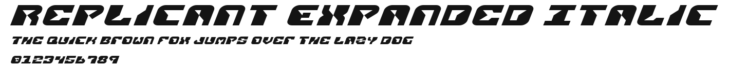 Replicant Expanded Italic Preview