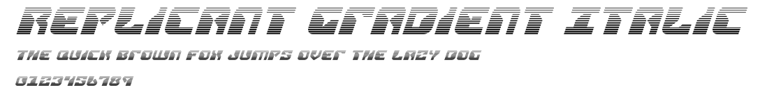 Replicant Gradient Italic Preview