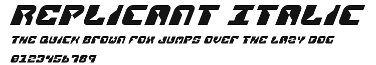 Replicant Italic Preview