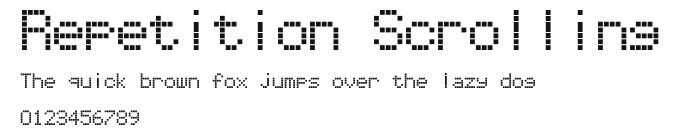 Repetition Scrolling Preview