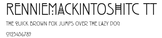 RennieMackintoshITC TT Preview