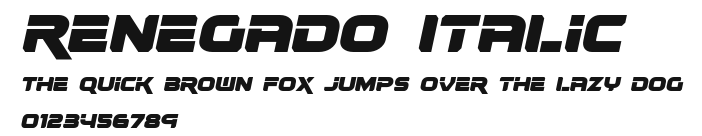 Renegado Italic Preview
