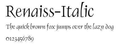 Renaiss-Italic Preview