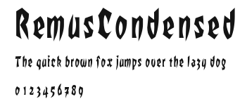 RemusCondensed Preview