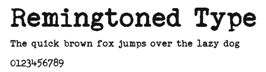 Remingtoned Type Preview