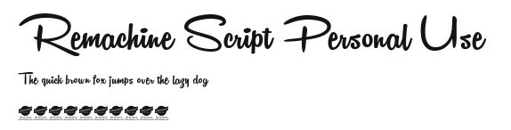 Remachine Script Personal Use Preview