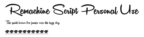 Remachine Script Personal Use Preview