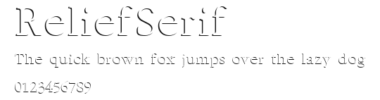 ReliefSerif Preview