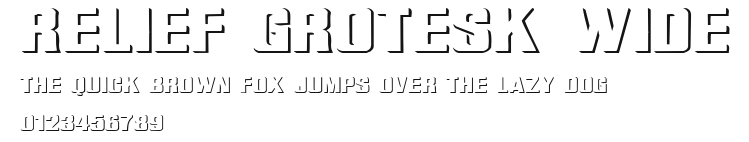 Relief Grotesk Wide Preview
