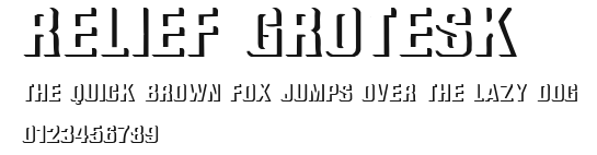 Relief Grotesk Preview