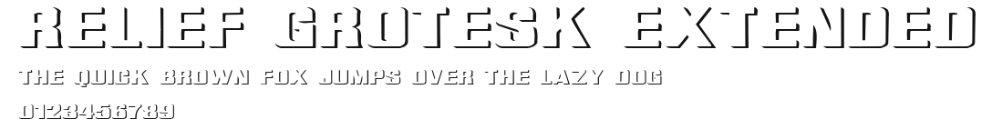 Relief Grotesk Extended Preview