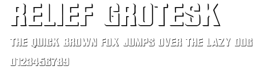 Relief Grotesk Preview
