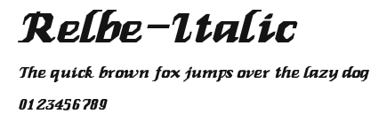 Relbe-Italic Preview