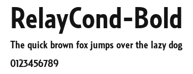 RelayCond-Bold Preview
