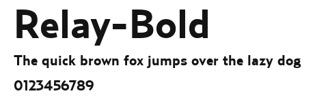 Relay-Bold Preview