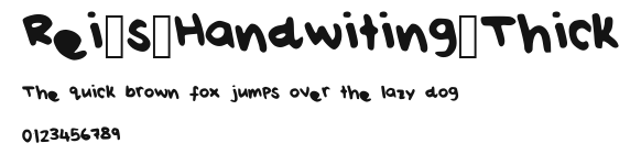Rei_s_Handwiting_Thick Preview