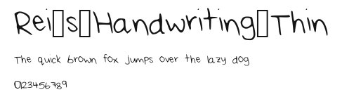 Rei_s_Handwriting_Thin Preview