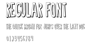 Regular Font Preview