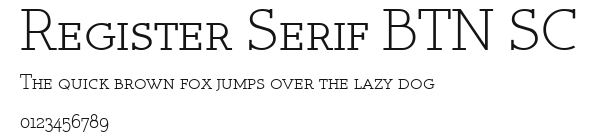 Register Serif BTN SC Preview