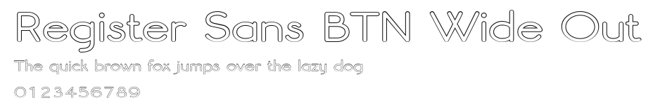 Register Sans BTN Wide Out Preview