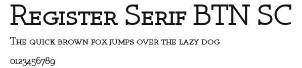 Register Serif BTN SC Preview