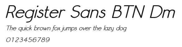 Register Sans BTN Dm Preview