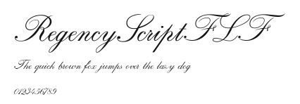RegencyScriptFLF Preview