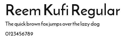 Reem Kufi Regular Preview