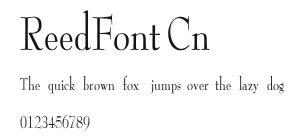 ReedFont Cn Preview