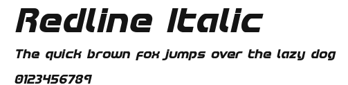Redline Italic Preview